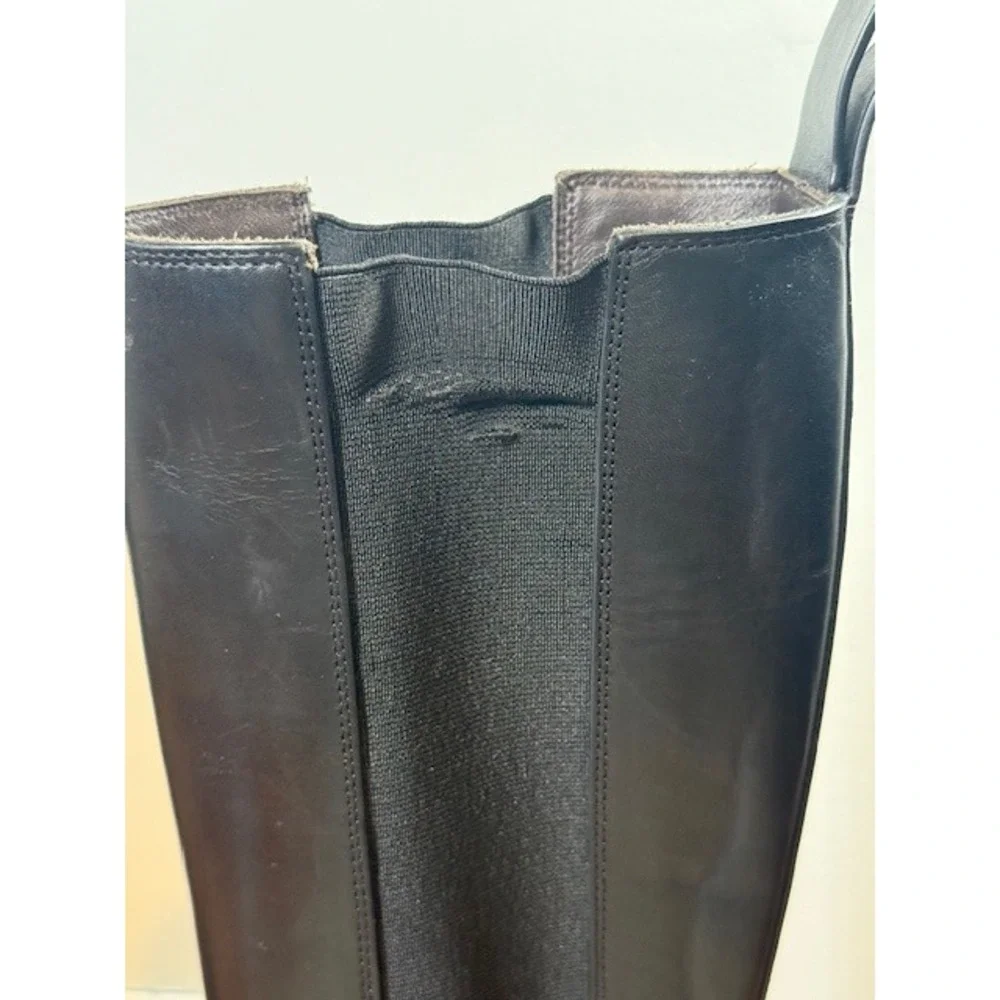 Bottega Veneta Lug Knee High Boot‎ EU 36 US 6 Black Leather Platform Edgy Street